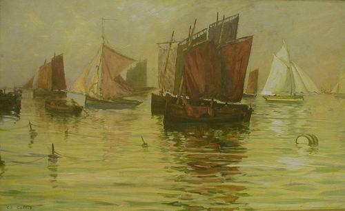 Charles Cottet Sailors France oil painting art